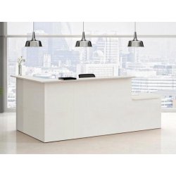 Bureau d'accueil Musca avec pmr en bois en stock express