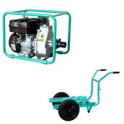 Groupe motopompe haute pression JET 70 EX à essence 400 l/min avec kit brouette - IMER - 2V0004081.1