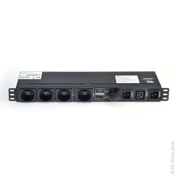 Onduleur électrique autonome BME 1 FR RM - version rack avec 4 prises FR et câbles IEC 10A et 16A - Marque Infosec