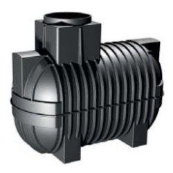 Cuve NARO 2500L - Réservoir pour eau de pluie - Volume 2500L - Référence NAROBA_2500