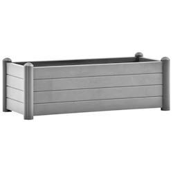 Helloshop26 - Jardinière bac lit surélevé plantes fleurs terrasse jardin de jardin PP pierre 100 x 43 x 35 cm gris 02_0039854 - gris 3000218642532