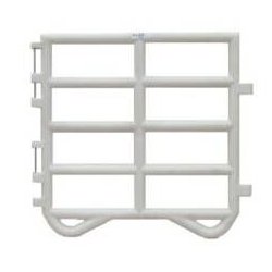 280529 - Barrière de prairie 3 mètres - Blanc - Contention DURACORRAL en PE ergonomique et robuste