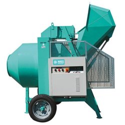 Bétonnière 400 litres hydraulique tractable triphasé BIO 400 + Pelle tractée - IMER - 01020117