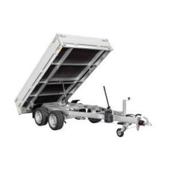 Benne Saris K1 - 306x170 cm - 2000 kg PTC - 2 essieux - Pompe manuelle