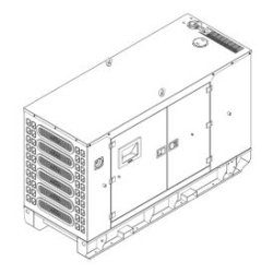 Groupe électrogène diesel APD33P (EU) - 400/230 V, 50 Hz, 3 phases - 33 kVA - Motorisation Perkins