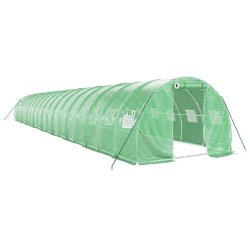 Helloshop26 - Serre tente abri plante fleur légumes avec cadre en acier 54 m² 18 x 3 x 2 m vert 02_0044606 - vert acier 3000220268614
