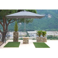 Jardinière cube design en finition zinguée - 465x465x465 avec couvercle indépendant et usages multiples