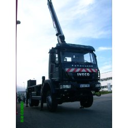 Nacelle sur poids lourd GT 18.12 4/4 - Hauteur de travail 18m - Déport 12m - Charge 200kg