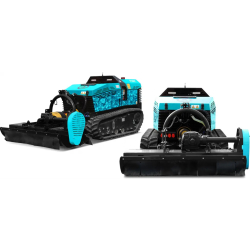 Robot débroussailleur sur chenilles Axxo Antolini AV55 - Puissance: 55 cv à 2 500 tr/min - Réservoir 50 L