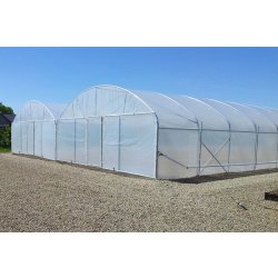 Bi-tunnel 7.80 m - serre de culture professionnelle - hauteur au faîtage de 3.50 m - SVL