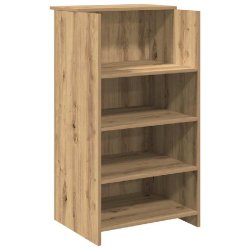 Bureau réception chêne artisanal 55x50x103,5 cm bois ingénierie Modèle Vega Office - 8721158658609