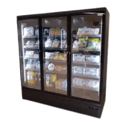 Vitrine froid négatif 3 portes battantes vitrées - Sur roulettes Seda ANTA002/ALTAIR188