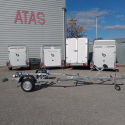 Remorque porte bateau 750 kg - CU 590 kg - GALAXY GE75 multi-rouleaux