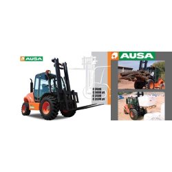 Chariots élévateurs frontaux AUSA 3 à 5T tout-terrain - C300H à C500H - Diesel, 2 ou 4 roues motrices