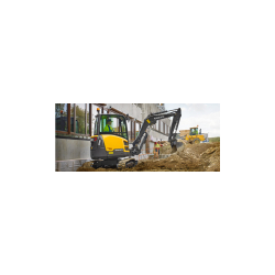 Mini-pelles Volvo ECR35D et ECR40D - rayon arrière court - puissance et précision pour espaces exigus