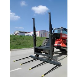 Pic bottes 4 dents repliable - Juraccessoire - Accroche MANITOU - Diamètre 45 mm - Longueur 1160 mm