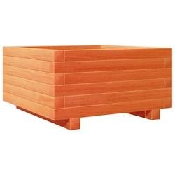 Helloshop26 - Jardinière bac lit surélevé plantes fleurs terrasse jardin cire 50 x 50 x 26,5 cm bois de pin massif marron 02_0038458 - marron Bois
