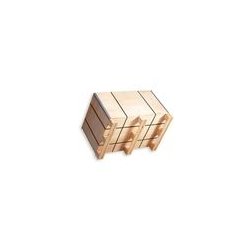 4121012 - Caisses en bois - Drouin - pliantes en contreplaqué peuplier - dim ext : 1200x1000x1200 mm