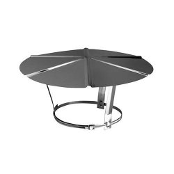 Chapeau simple inox réglable / poujoulat - 140 à 200