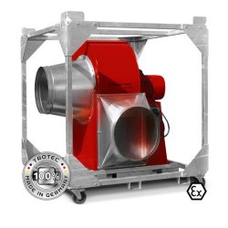 Ventilateur centrifuge industriel TFV 900 Ex - hautes performances avec ATEX II3G et débit jusqu'à 33.600 m³/h