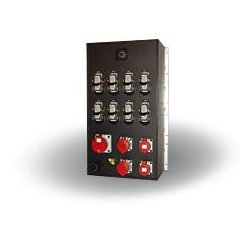 115-01-705 - Coffret de distribution Indu Electric - Avec prises de courant pour rack 19″ et options multimètre numérique