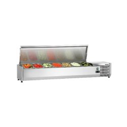 Présentoir réfrigéré positif 7 x GN 1/4, 170 W, 220 V - MONO
