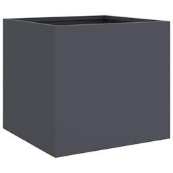 Helloshop26 - Jardinière bac lit surélevé plantes fleurs terrasse jardin 32 x 30 x 29 cm acier anthracite 02_0037505 - acier 3000214045115