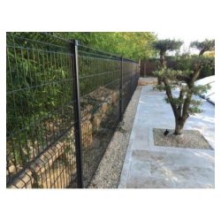 Panneaux de clôture grillagée - longueur 2,50 m - mailles 200 x 55 mm - fil diamètre 5,0 mm