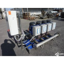 Surpresseur d'eau sur châssis - 4 pompes KSB multicellulaires corps inox 5.5 kW avec variateur intégré