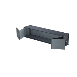 Container maritime 40 pieds openside - neuf et d'occasion pour stockage flexible, adaptable et économique - Eurobox