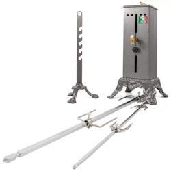 Giemme Spoleto - Tournebroche électrique pour cheminées et barbecues, Capacité 20 kg, structure en fer et fonte - métal 09-imb
