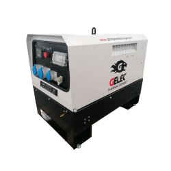 Groupe électrogène diesel mobile insonorisé 6 kVA monophasé - Yanmar, 12,4h d'autonomie, réservoir 21L