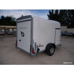 Remorque fourgon - Polyester BLANC Profilé, 1300 kg - Debon cargo 1300