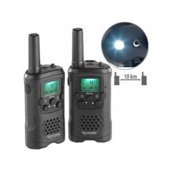 Talkies-walkies Simvalley WT-320 - Fonction VOX, portée 10 km, 8 canaux, écran LCD rétroéclairé