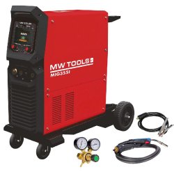 Poste à souder industriel MIG 350 A LCD + accessoires MW Tools MIG355I