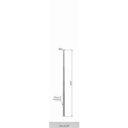 Mât d'éclairage public basculant sal 45/p / hauteur 4.5 m / en aluminium / diamètre 60 mm