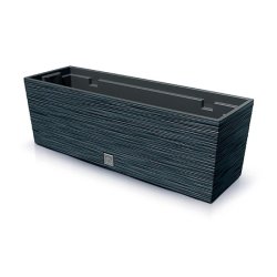 Prosperplast - Jardinière coloris Anthracite, avec réservoir, collection FURU - 58x18x19,5 cm, capacité 12 L - gris plastique polypropylène ZA5230