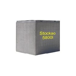 Cuves bétons pour la récupération d'eau de pluie stockao 5800l
