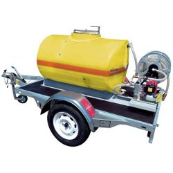 Ensemble cuve ovale PFV 600 l équipée sur remorque routière + pompe thermique WX10 - CEMO - 90240