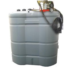 Cuve à fioul double paroi 1500L DISTRIFIOUL - Pompe 56L/min, volucompteur électronique et jauge mécanique