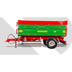 R 50 TSGA - Benne agricole à simple essieu - Romsan - Capacité 5000 kg