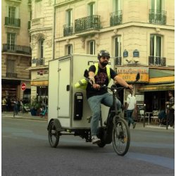 Vélo cargo triporteur VUF avec module Cleaner - 150 kg - Transport de déchets verts, palettes et matériel d'entretien