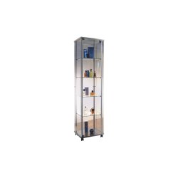 Vitrine d'exposition avec éclairage - 1 porte battante