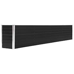 Helloshop26 - Jardinière lit surélevé plantes fleurs jardin acier galvanisé 320 x 40 x 45 cm anthracite 02_0001107 - métal 3000074661531