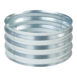 Helloshop26 - Jardinière bac à plante fleur surélevée Andrano acier galvanisé 61 x 31 cm argent 03_0009507 - acier 3000224733354
