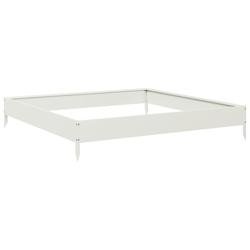 Helloshop26 - Jardinière bac lit surélevé plantes fleurs terrasse jardin de jardin 100 x 100 x 18,5 cm acier blanc 02_0039256 02_0039256 - blanc ac