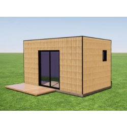 Studio de jardin - KIT&A - 12m² en kit avec cloisonnement, menuiserie et électrique