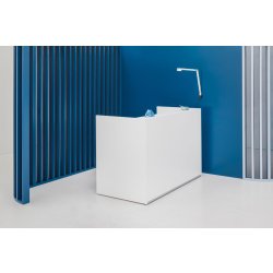 Banque d'accueil modulable et ergonomique pour environnement professionnel