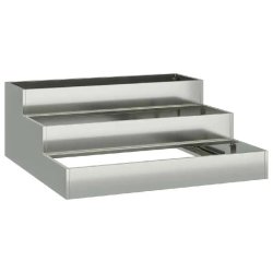 Helloshop26 - Cache-pot de jardin extérieur moderne 90 x 90 x 35 cm en acier galvanisé argent 02_0052053 - métal 3000237223224