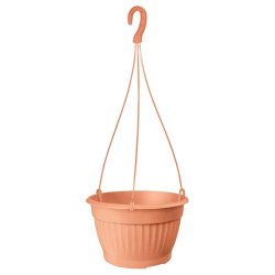 Prosperplast - Jardinière suspendue TERRA 8,5 L - 29x29x18 cm, coloris Terre cuite - orange plastique polypropylène ZA4273